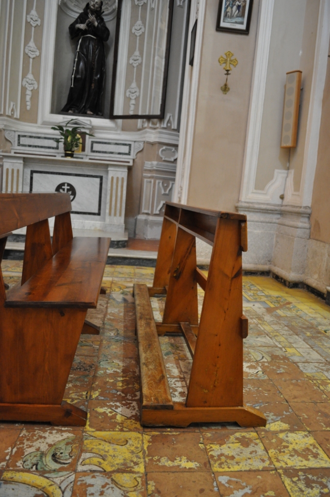 Giuseppe Moscati's pew, S. Maria della Sanità's Church, Serino, Italy (1).jpg